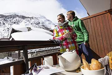 Rezidence Les Chalets de Solaise  - balkon