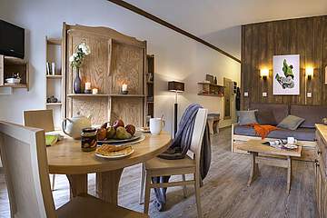 Rezidence Les Chalets de Solaise  - obývací pokoj