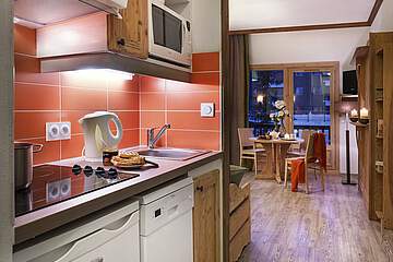 Rezidence Les Chalets de Solaise  - kuchyňský kout