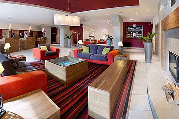 Rezidence Les Terrasses d'Eos - hala s recepcí a krbem