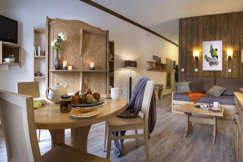 Rezidence Les Chalets de Solaise  - obývací pokoj
