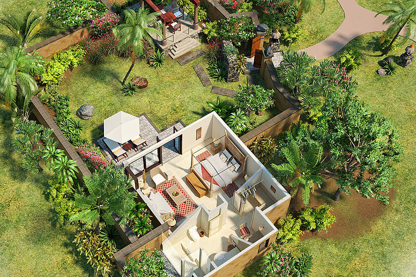 The Oberoi Hotel - Luxury villa privátní zahrada