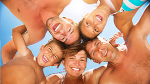 Písečná pláž v Bibione ráj dětí