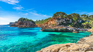 Pobřeží a zátoky Mallorky